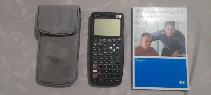 Calculadora HP 50g com manual , estojo e cartão de memória