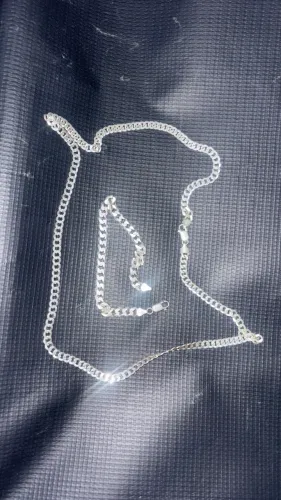 Conjunto prata corrente e pulseira 6mm