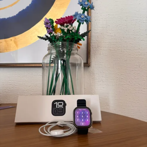 apple watch se (2ª geração) - midnight aluminium - gps - 44 mm bateria 98%