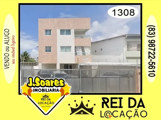 Bancários, Apt Térreo, 2 qts, suite, sl, wc, 58m², R$ 1.300, Aluga, João Pessoa - PB