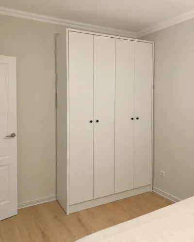 Guarda Roupa 4 Portas MDF Branco