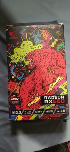 Placa de Vídeo PCYes Radeon RX 550 4GB GDDR5 128Bit - USADA, Funcionando 100%