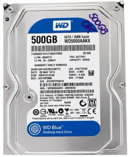 HD 500GB DESKTOP 3,5" SATA/CACHE 16MB - COM RPM 7200 100% 100 PEÇAS
