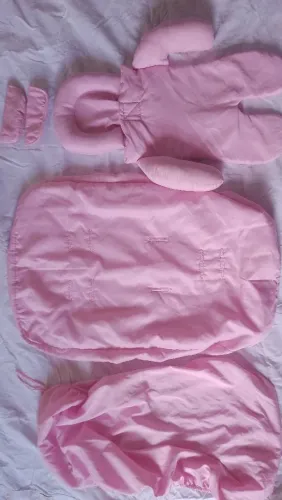 kit de capa e acessórios para bebê conforto