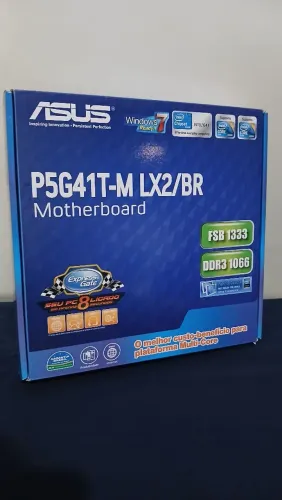 Placa mãe LGA 775 P5G41T-M LX2/BR
