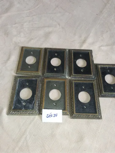 (São 42 espelhos)Espelho tomada e interruptor bronze antigo r