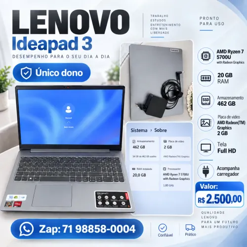 Notebook Lenovo Ideapad 3