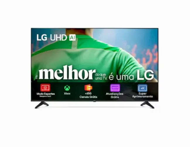 Smart TV 4K LG 43" UHD 43UA7500PSA Processador a7 Gen8 Alexa Integrado Otimizador de Jogos