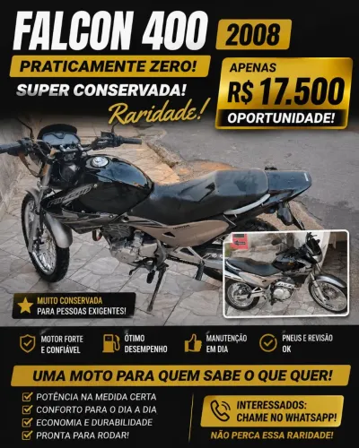 Falcon 400 2008 Praticamente Zero - Oportunidade