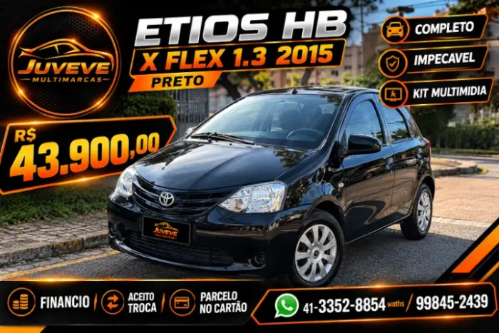Toyota Etios X 1.3 Flex 16V 5P Mec. 2015