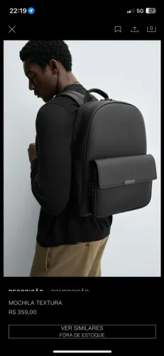 Mochila Zara Masculina