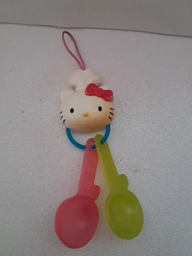 Miniatura Hello Kitty colher medidas 