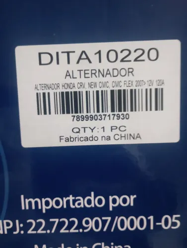 Alternador semi-novo Honda Civic CRV 2006-2011