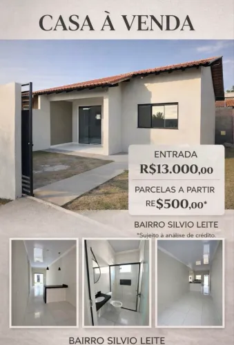 Vendo casa no bairro Silvio Leite 