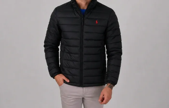 Jaqueta puffer premium PRL cor preta - Tamanho G