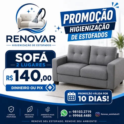 Higienização de estofados