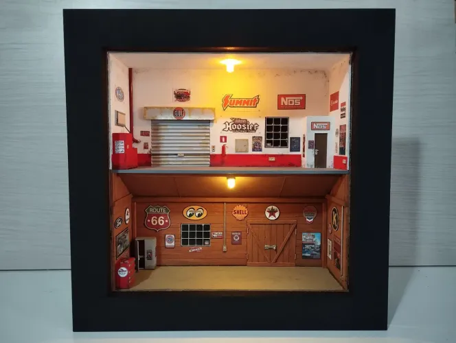 Expositor diorama Garage!