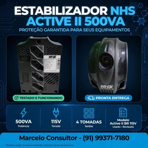 ESTABILIZADOR NHS ACTIVE II 500VA - 115V