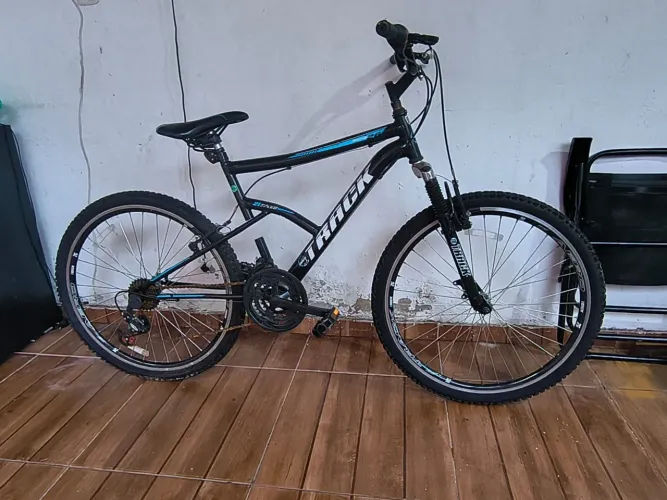 BICICLETA ARO 26 TRACK MASTER 21 marchas  PRETO/AZUL