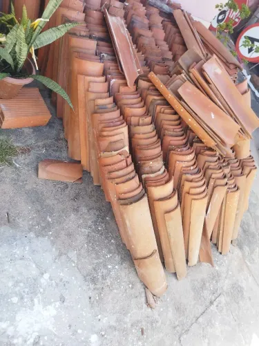 Sobra de material de construção