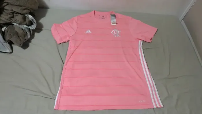 Camisa Flamengo Outubro Rosa 2021 Adidas G - Nova Etiquetada