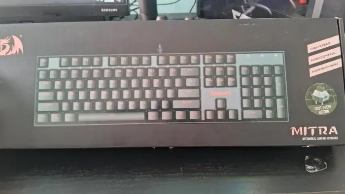 Teclado Redragon Mitra K551RGB-1 PRETO Switch Brown