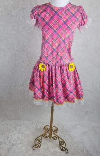Vestido Caipira Infantil - O look perfeito para a Festa Junina! Apenas 55,00