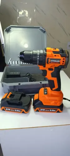 Parafusadeira Furadeira Brushless 10mm AITOOLZO C/2 Bateria