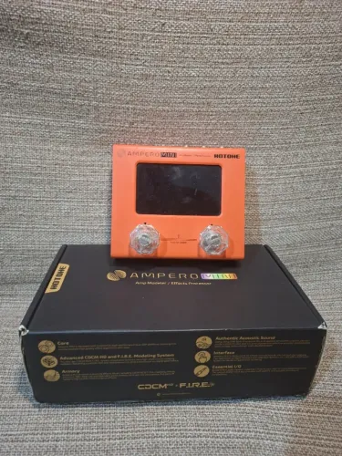 Pedaleira Hotone Ampero Mini Laranja - Na Caixa (Com Toppers)