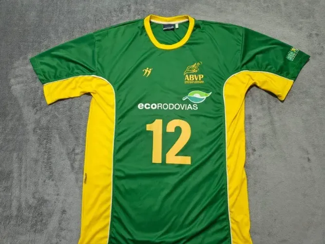 Camisa Oficial Vôlei ABVP Undici #12, tamanho G (53x78cm). Praticamente impecável!