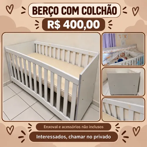 Berço com colchão