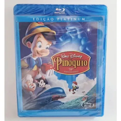 Pinóquio Edição Platinum 70° Aniversário - Bluray Filme Disney Lacrado
