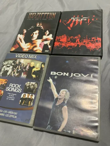 Lote de dvds Led Zeppelin, Pearl Jam, Bon Jovi 