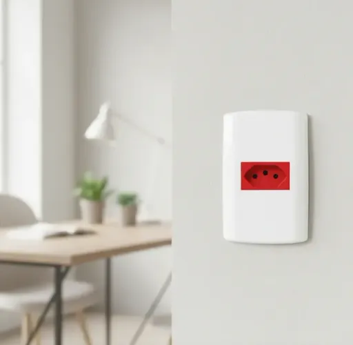 Tomada Vermelha 20A Modular Pluzi Branca