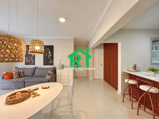Apartamento com 2 quartos (1 suíte) e 1 vaga à venda em Enseada, Guarujá
