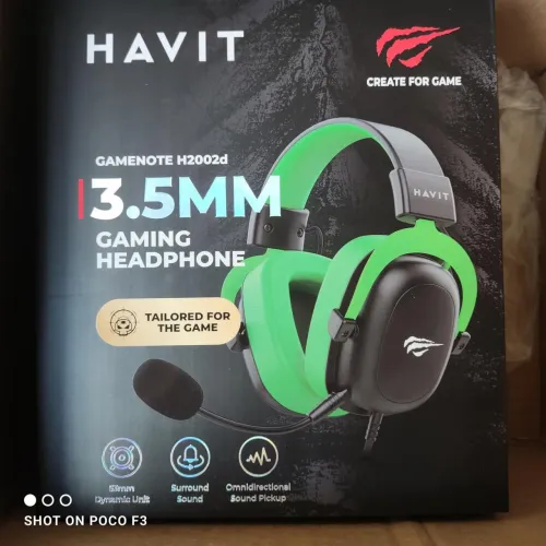 Headset Gamer Havit H2002D Verde - Lacrado