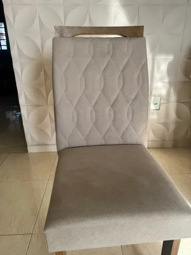 Conjunto com 6 cadeiras para mesa de jantar