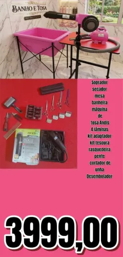 Quer montar seu banho e tosa o kit está pronto