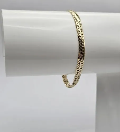 Pulseira italiana maciça exclusiva peso médio 6,8 e 10 cm e 6mm