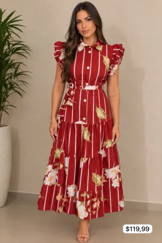 Vestido Feminino Elegante Novo | Moda Feminina tamanho (38/42)