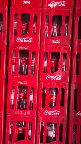 Vazilhame completo de coca retornável 2L