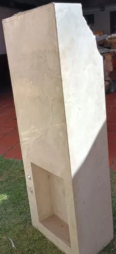 Pia para lavabo ou banheiro mármore travertino