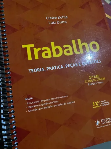 Cadernão 2 fase oab trabalho ceisc livro de teoria prática e questões