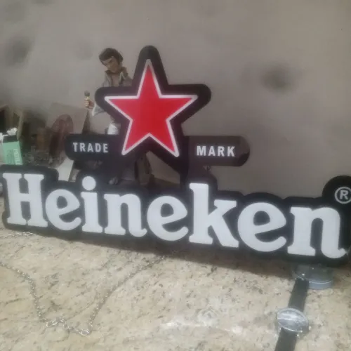 Heineken Luminoso Placa Letreiro
