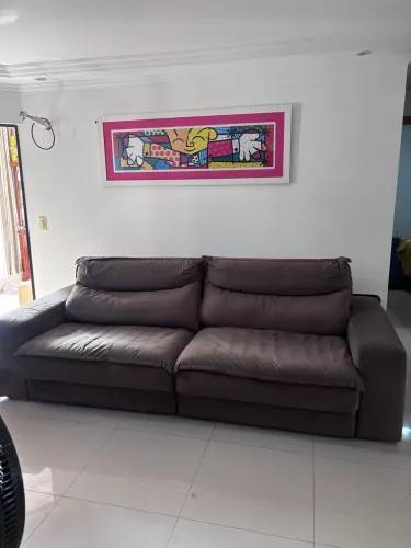 Sofá Retrátil e Reclinável 5 Lugares da Casa Barroco