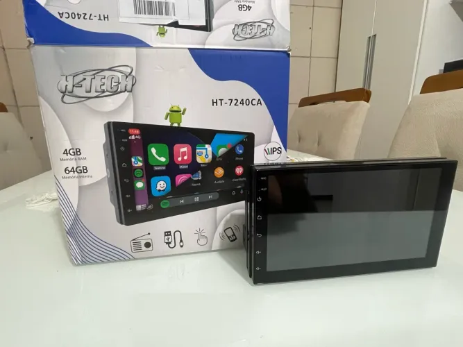 Multimídia 2dim H-Tech 7 polegadas 4gb de memória ram e 64gb de armazenamento