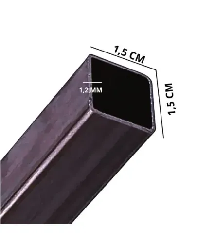 Metalon de 15x15mm barra 212cm