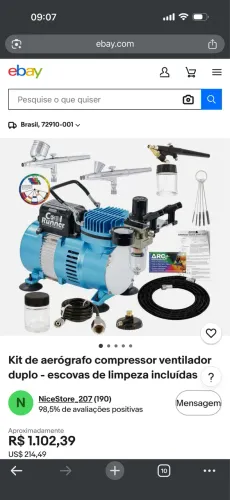 Compressor + aerógrafos