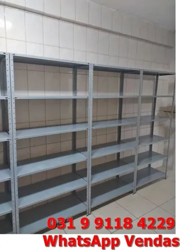 Estantes de aço com 6 bandejas Novas Reforçadas Frete grátis