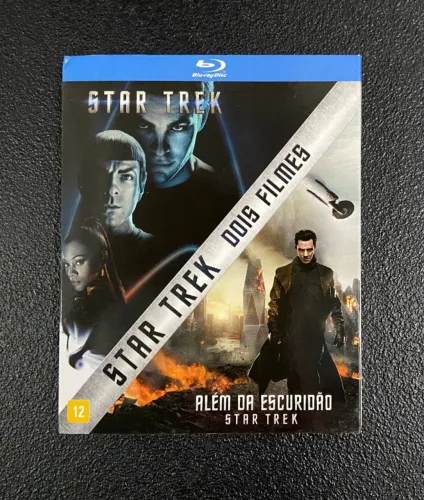 Blu Ray duplo Star Trek e Star Trek Além da Escuridão - Paramount Original